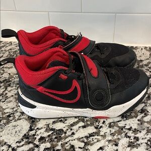 Nike Kids Black and Red Sneakers